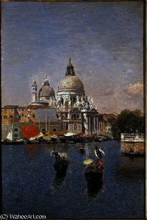 Wikioo.org - The Encyclopedia of Fine Arts - Painting, Artwork by Martin Rico Y Ortega - Santa Maria della Salute, Venice