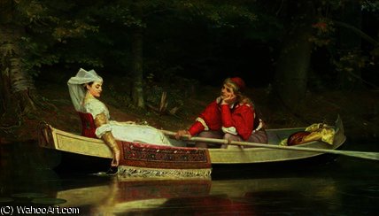 Wikioo.org - The Encyclopedia of Fine Arts - Painting, Artwork by Philip Hermogenes Calderon - With the river