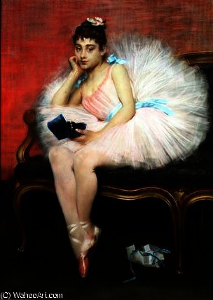Wikioo.org - The Encyclopedia of Fine Arts - Painting, Artwork by Albert Ernest Carrier Belleuse - The present
