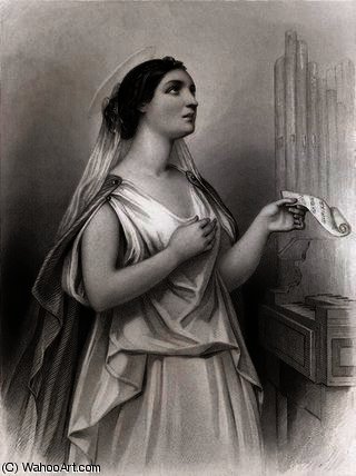 Wikioo.org - The Encyclopedia of Fine Arts - Painting, Artwork by Pierre Gustave Eugene Staal - Saint cecilia