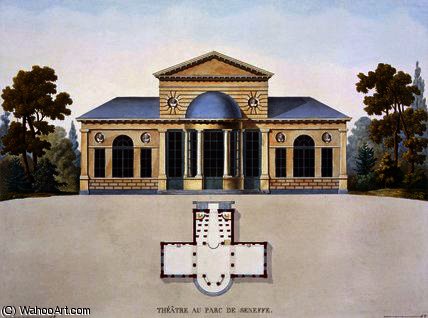 WikiOO.org - Encyclopedia of Fine Arts - Maleri, Artwork Pierre Jacques Goetghebuer - Theatre of the Château de Seneffe