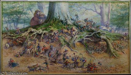WikiOO.org - Encyclopedia of Fine Arts - Schilderen, Artwork Richard Dickie Doyle - The fairy tree