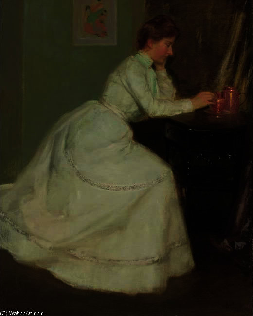 WikiOO.org - Encyclopedia of Fine Arts - Lukisan, Artwork Richard Edward Miller - Portrait of Alice Carey