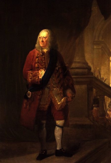 Wikioo.org - สารานุกรมวิจิตรศิลป์ - จิตรกรรม Robert Edge Pine - King George II