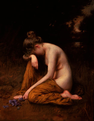 Wikioo.org - The Encyclopedia of Fine Arts - Painting, Artwork by Robert Fowler - He loves me, he loves me not