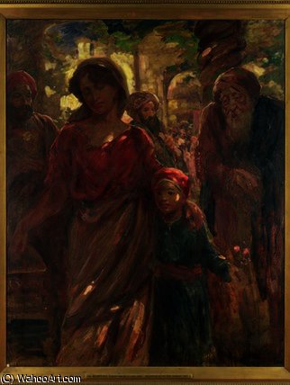 Wikioo.org – L'Encyclopédie des Beaux Arts - Peinture, Oeuvre de Robert Fowler - L obole de la veuve