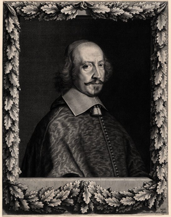 WikiOO.org - Encyclopedia of Fine Arts - Målning, konstverk Robert Nanteuil - Cardinal jules mazarin