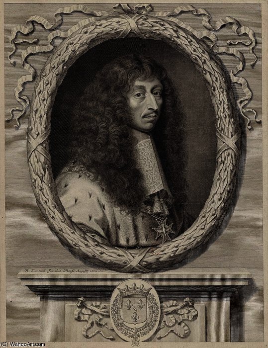 WikiOO.org - Encyclopedia of Fine Arts - Maľba, Artwork Robert Nanteuil - portrait of Louis II de Bourbon