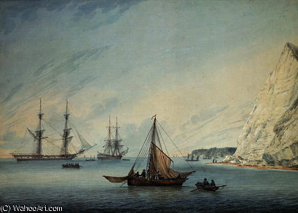 WikiOO.org - Енциклопедія образотворчого мистецтва - Живопис, Картини
 Samuel Atkins - Shipping off shakespeare's cliff