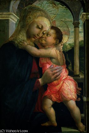 Wikioo.org - The Encyclopedia of Fine Arts - Painting, Artwork by Sandro Botticelli - Madonna of the Loggia
