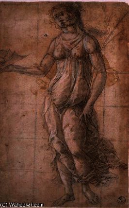 Wikioo.org - สารานุกรมวิจิตรศิลป์ - จิตรกรรม Sandro Botticelli - Study of Athene