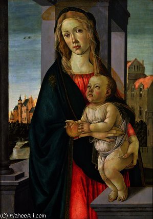 Wikioo.org - The Encyclopedia of Fine Arts - Painting, Artwork by Sandro Botticelli - Virgin and Child