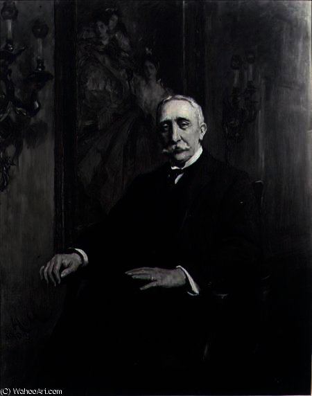 WikiOO.org - Encyclopedia of Fine Arts - Malba, Artwork Hubert Von Herkomer - Portrait of Sir Carl Meyer