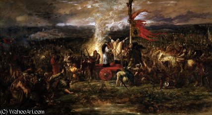 Wikioo.org – L'Enciclopedia delle Belle Arti - Pittura, Opere di John Gilbert - battaglia di dopodomani  stendardo