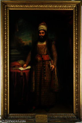 Wikioo.org - สารานุกรมวิจิตรศิลป์ - จิตรกรรม William Beechey - Portrait of Mirza Abul Hassan