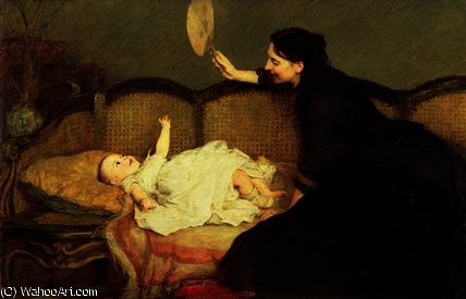 Wikioo.org – L'Encyclopédie des Beaux Arts - Peinture, Oeuvre de William Quiller Orchardson - maître bébé
