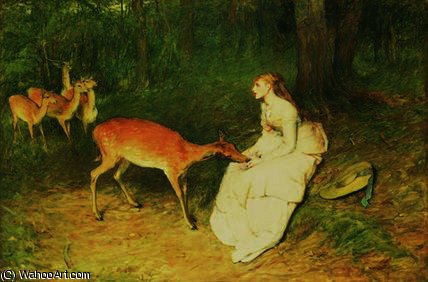WikiOO.org - 백과 사전 - 회화, 삽화 William Quiller Orchardson - The forest pet
