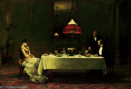 Wikioo.org - The Encyclopedia of Fine Arts - Painting, Artwork by William Quiller Orchardson - The Marriage of Convenience