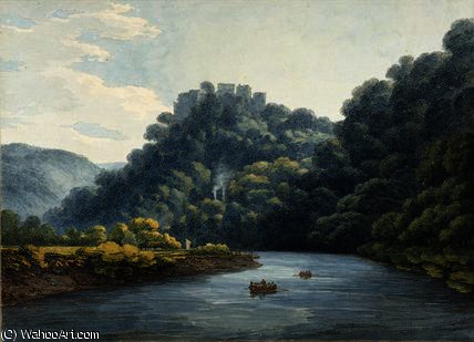 WikiOO.org - Encyclopedia of Fine Arts - Maleri, Artwork Thomas Hearne - Goodrich Castle on the Wye