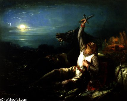 Wikioo.org - The Encyclopedia of Fine Arts - Painting, Artwork by Thomas Jones - The faithful knight