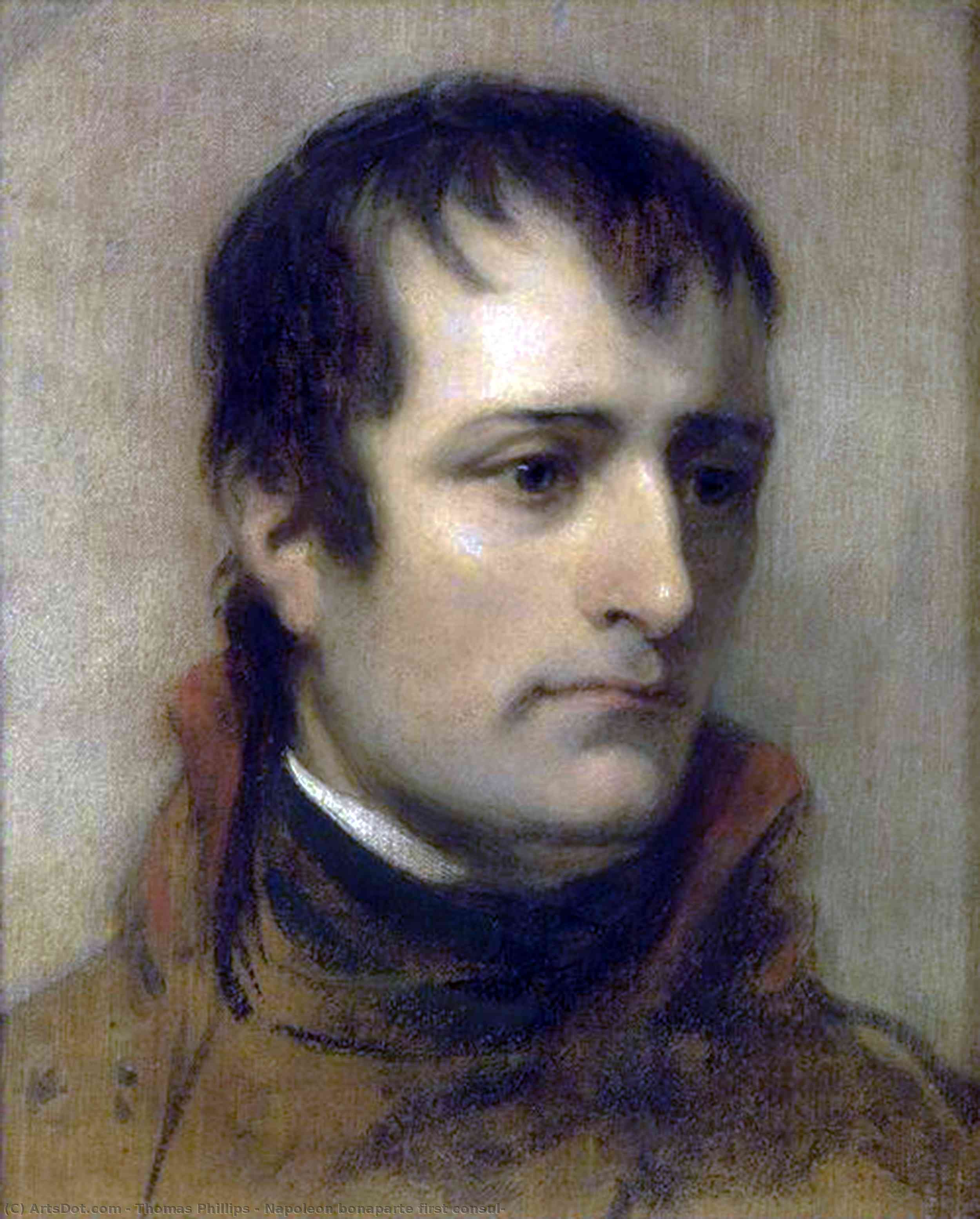 WikiOO.org - Encyclopedia of Fine Arts - Lukisan, Artwork Thomas Phillips - Napoleon bonaparte first consul,