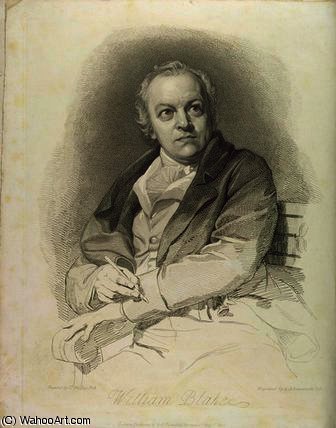 WikiOO.org - 백과 사전 - 회화, 삽화 Thomas Phillips - Portrait of William Blake, frontispiece from 'The