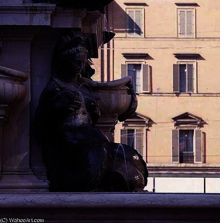 WikiOO.org - Encyclopedia of Fine Arts - Maleri, Artwork Tommaso Laureti Siciliano - Fountain of Neptune, or Fountain of the Giant