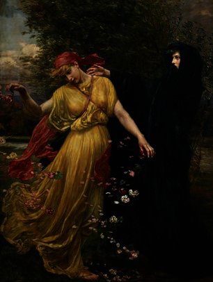 WikiOO.org - Encyclopedia of Fine Arts - Maľba, Artwork Valentine Cameron Prinsep - At The First Touch of Winter