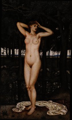 WikiOO.org - Enciclopédia das Belas Artes - Pintura, Arte por Walter Crane - Diana at the Bath