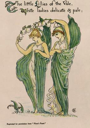 WikiOO.org - Güzel Sanatlar Ansiklopedisi - Resim, Resimler Walter Crane - Lilies of the Vale