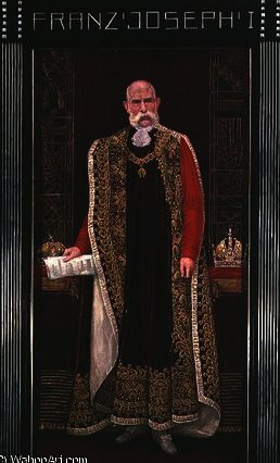 Wikioo.org - The Encyclopedia of Fine Arts - Painting, Artwork by Wilhelm List - Emperor Franz Joseph I of Austria wearing the