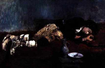 Wikioo.org - The Encyclopedia of Fine Arts - Painting, Artwork by Wilhelm Maria Hubertus Leibl - Savoyard boy sleeping