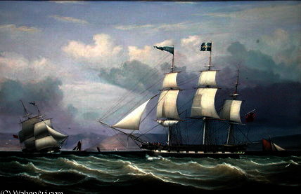 WikiOO.org - Encyclopedia of Fine Arts - Målning, konstverk William Clark - Ship Helen of 330 Tons Register Built