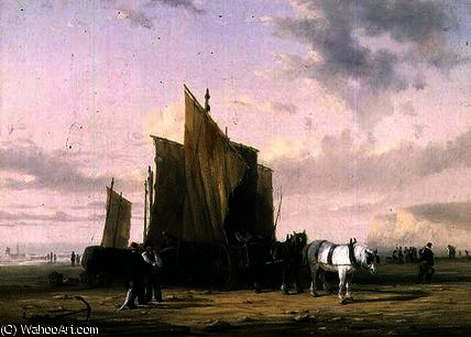 WikiOO.org – 美術百科全書 - 繪畫，作品 William Collins - 在海岸 在  雅茅斯