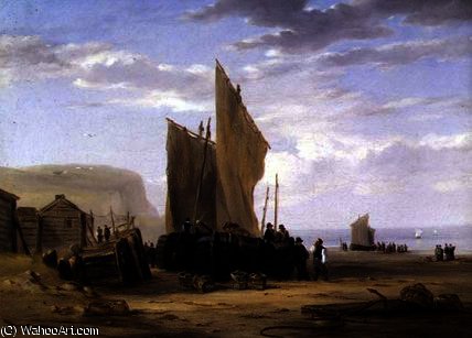 Wikioo.org - The Encyclopedia of Fine Arts - Painting, Artwork by William Collins - On the Coast of Yarmouth