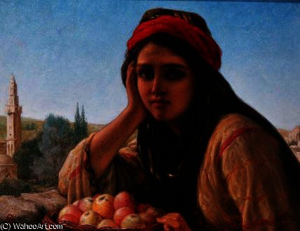 Wikioo.org - The Encyclopedia of Fine Arts - Painting, Artwork by William Gale - Syrian fruit seller