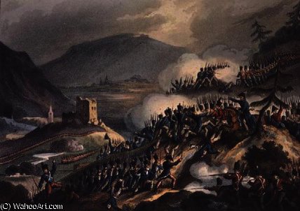 WikiOO.org - Енциклопедия за изящни изкуства - Живопис, Произведения на изкуството William Heath - Battle of Castalla