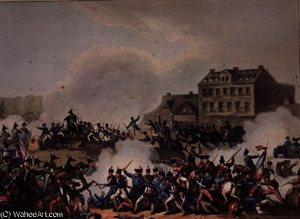 WikiOO.org - 백과 사전 - 회화, 삽화 William Heath - Battle of Leipsic