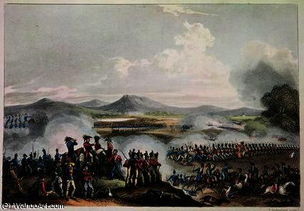 WikiOO.org - 백과 사전 - 회화, 삽화 William Heath - Battle of Talavera
