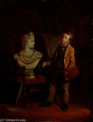 WikiOO.org - Енциклопедія образотворчого мистецтва - Живопис, Картини
 William Hemsley - The young artist