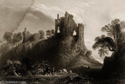 WikiOO.org - Güzel Sanatlar Ansiklopedisi - Resim, Resimler William Henry Bartlett - Carrigogunnell castle