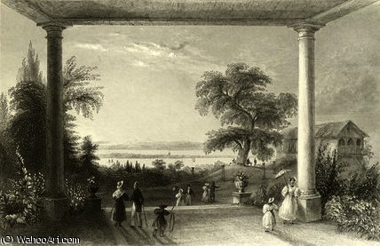 WikiOO.org - Enciklopedija dailės - Tapyba, meno kuriniai William Henry Bartlett - City and Lake of Constance