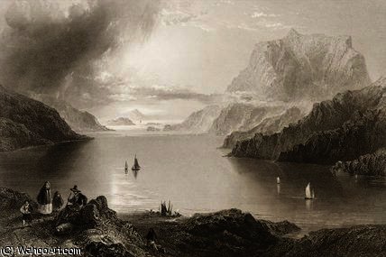 Wikioo.org - สารานุกรมวิจิตรศิลป์ - จิตรกรรม William Henry Bartlett - Eagle mountain