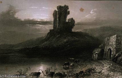 WikiOO.org - Encyclopedia of Fine Arts - Malba, Artwork William Henry Bartlett - Kilcolman castle