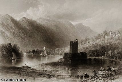 WikiOO.org - Enciclopédia das Belas Artes - Pintura, Arte por William Henry Bartlett - Narrow water castle