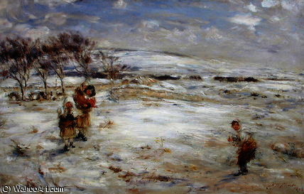 Wikioo.org - The Encyclopedia of Fine Arts - Painting, Artwork by William Mctaggart - Snow in April
