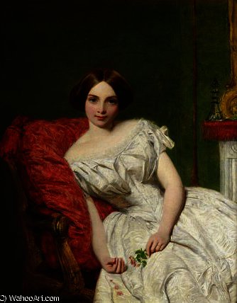 Wikioo.org - The Encyclopedia of Fine Arts - Painting, Artwork by William Powell Frith - Portrait of Annie Gambart
