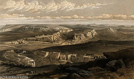 WikiOO.org - Енциклопедия за изящни изкуства - Живопис, Произведения на изкуството William Simpson - The ruins of Inkermann and City of Caverns