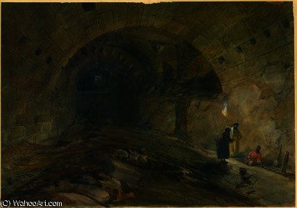 WikiOO.org - Encyclopedia of Fine Arts - Maleri, Artwork William Simpson - Wilson's arch, jerusalem,
