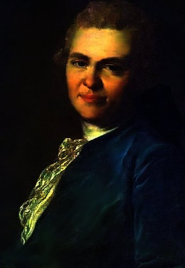 WikiOO.org - Encyclopedia of Fine Arts - Malba, Artwork Fyodor Stepanovich Rokotov - Unknown man in blue